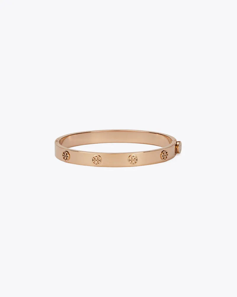 Tory Burch Damen Miller Scharnierarmreif mit Nieten, 7 mm in Pink Rose