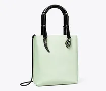 Damen Snake Mini Tote Bag aus Satin mit Henkel