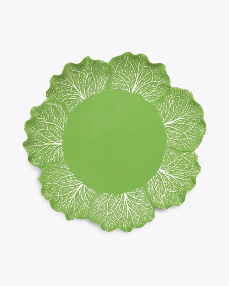 Tory Burch Lettuce Ware Round Platter Green