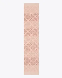 Tory Burch T Monogram Oblong Scarf Pink