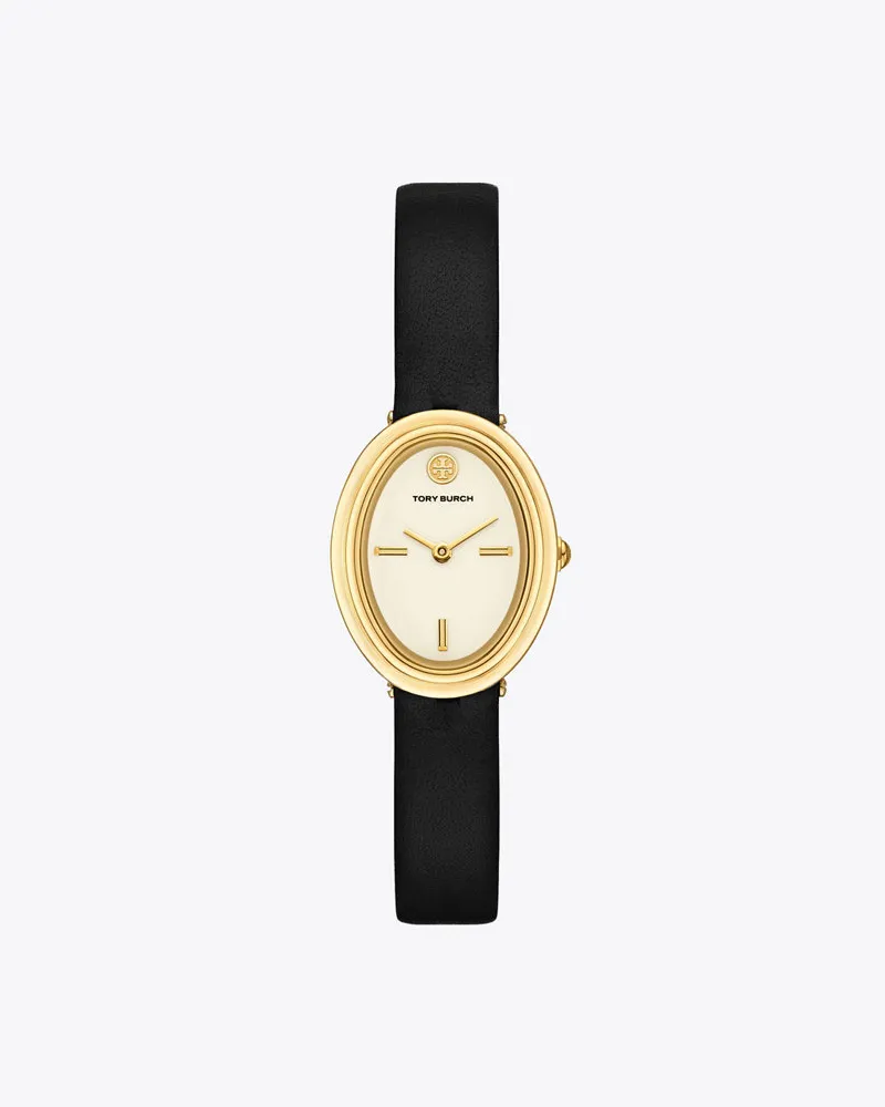 Tory Burch Oval Watch Black