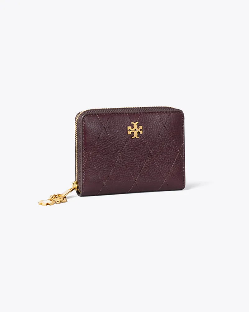 Tory Burch Kleine gesteppte Charlie Geldbörse mit umlaufendem Reißverschluss Vintage