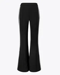 Tory Burch Side-Striped Flared Pant Black