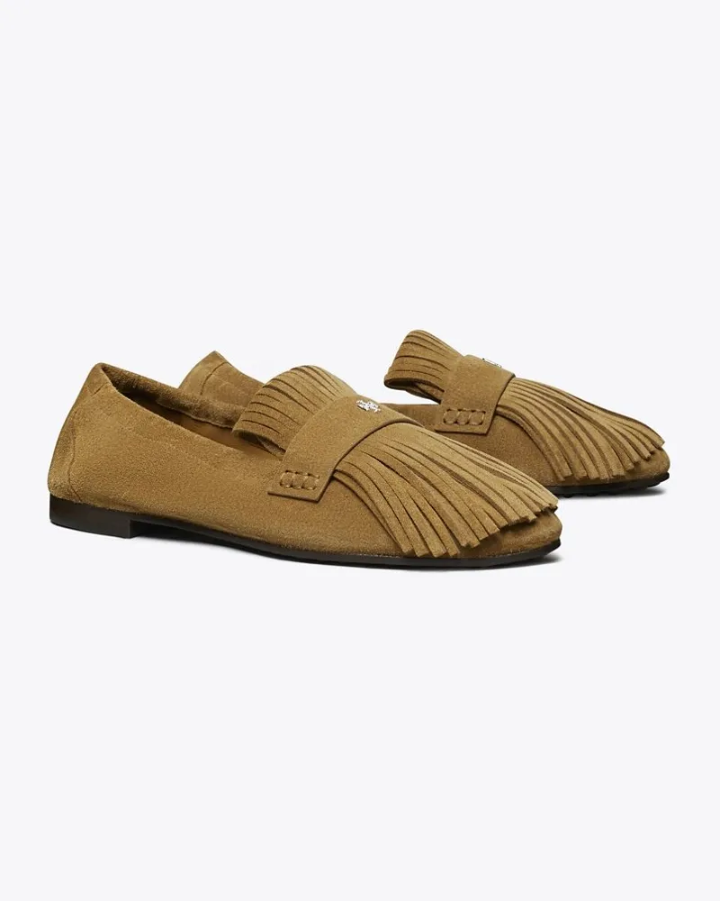 Tory Burch Damen Ballet Loafer mit Fransen Wild