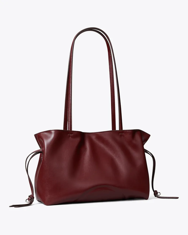 Tory Burch Damen Kleine Ella natuura™ Tote Bag mit Kordelzug Merlot