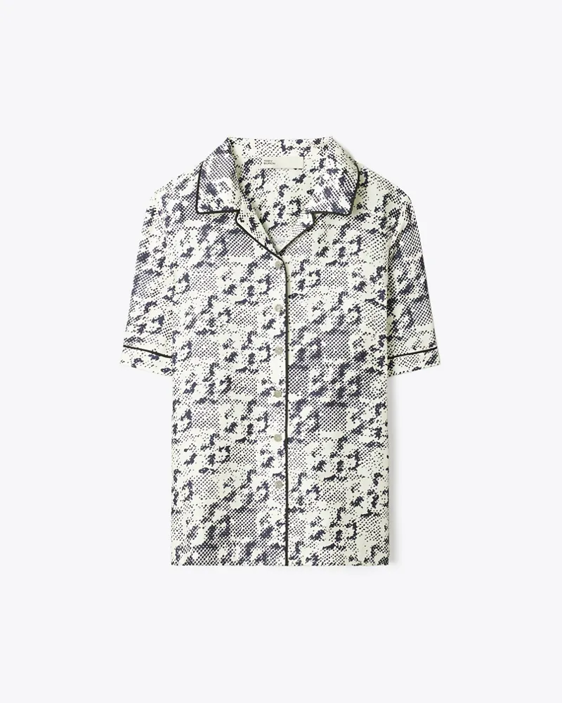 Tory Burch Damen Camp Shirt aus Seide New