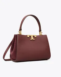 Tory Burch Mini Eleanor Pebbled Satchel Dark