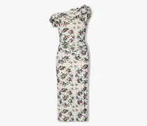 Damen Kleid aus Baumwollsamt mit Twist-Effekt