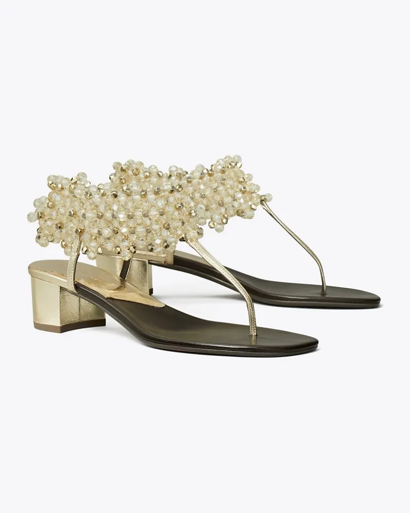 Tory Burch Damen Sandalette mit Perlen Spark