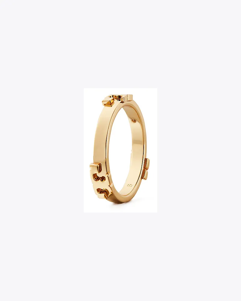 Tory Burch Stapelring Aus Metall Mit Serifen-T 