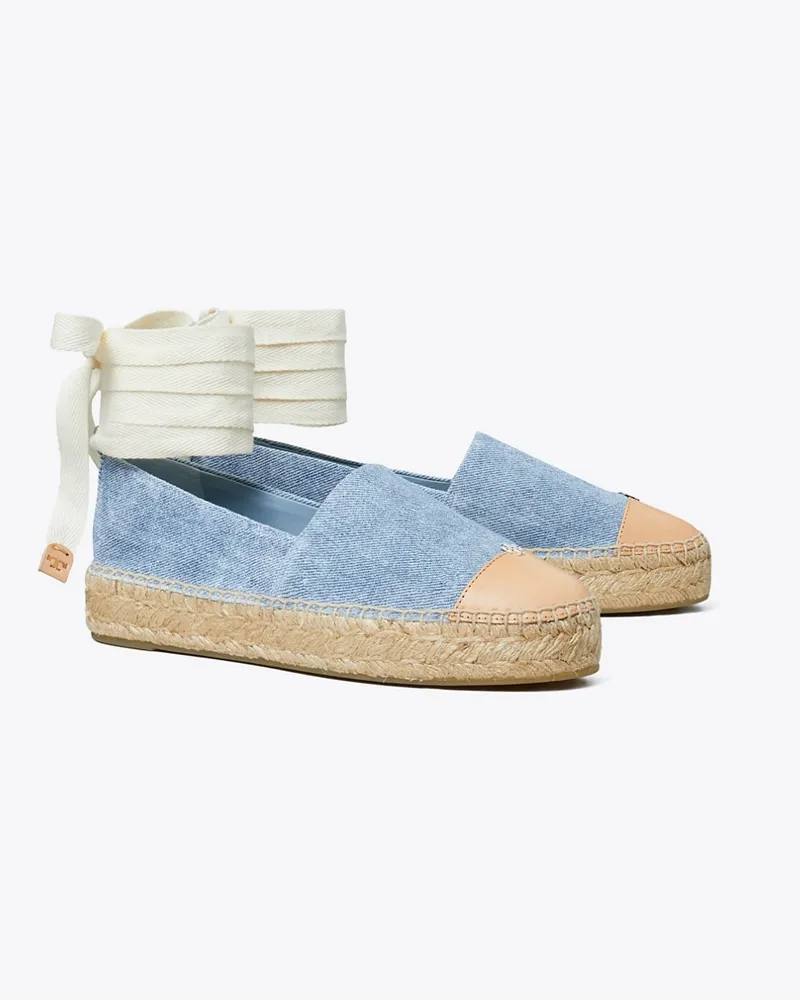 Tory Burch Damen Espadrille mit Zehenkappe Blue