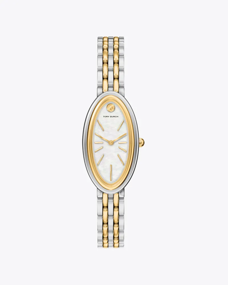 Tory Burch Damen Elongated Oval Watch Mop