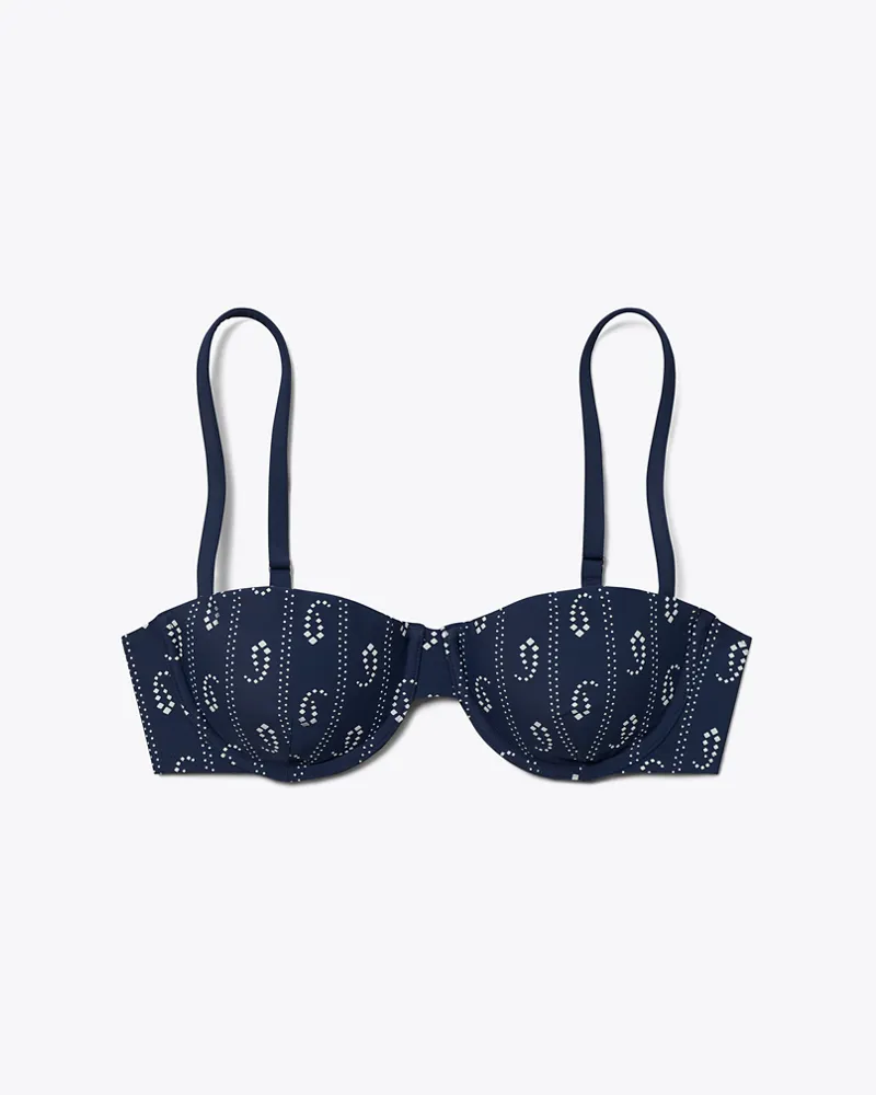 Tory Burch Damen Balconette-Bikinioberteil Blue