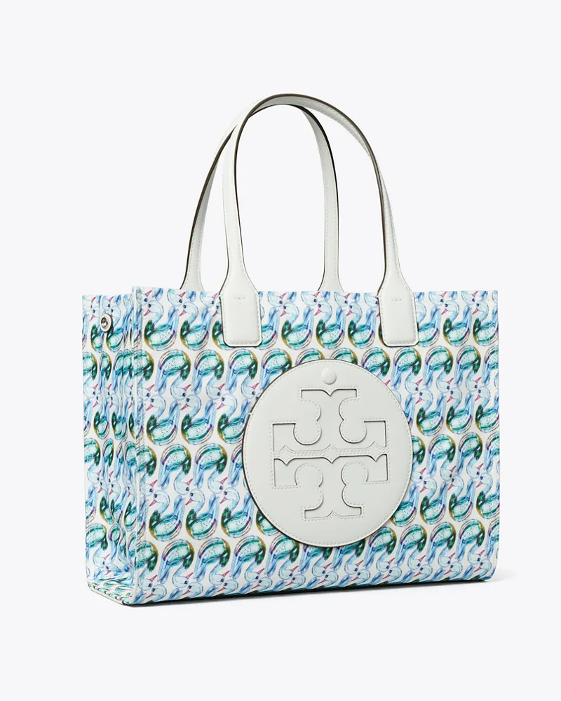 Tory Burch Damen Kleine, bedruckte Ella Tote Bag Swan