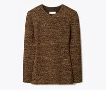 Damen Nylon and Viscose Marled Sweater