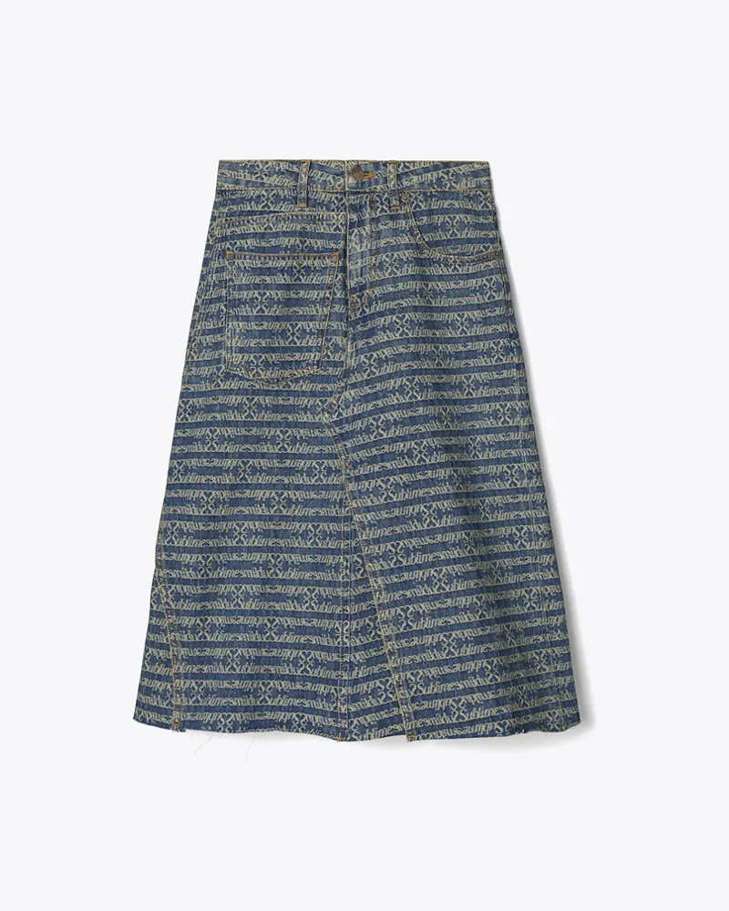 Tory Burch Damen Unstrukturierter Jeansrock Sublime