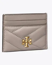 Tory Burch Kira Chevron Card Case Gray