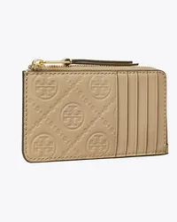 Tory Burch T Monogram Leather Zip Card Case Fresh