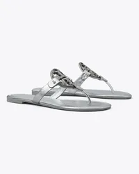 Tory Burch Miller Deco Sandal Silver