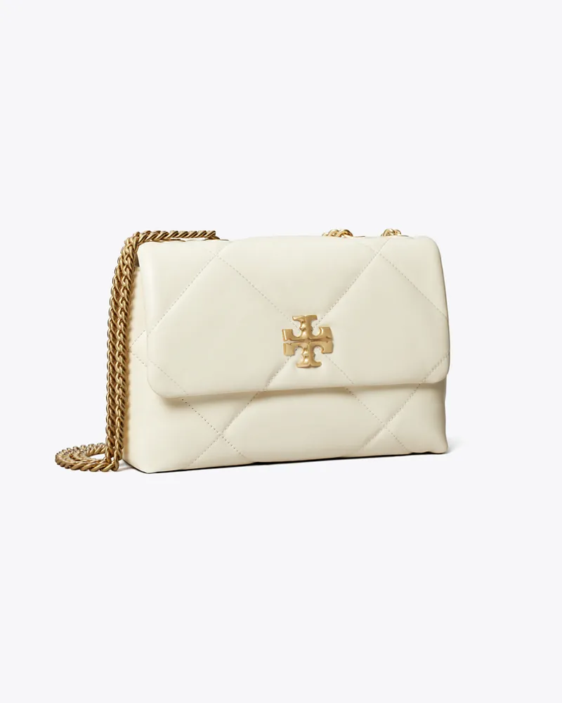 Tory Burch Damen Kleine, wandelbare Kira Schultertasche mit Rautensteppung Warm