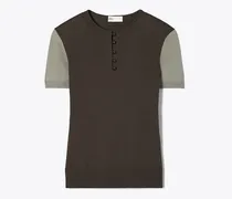 Damen Henley-Top aus Wolle