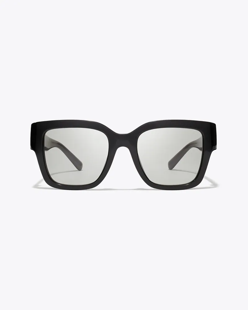 Tory Burch Damen Quadratische Miller Sonnenbrille Black