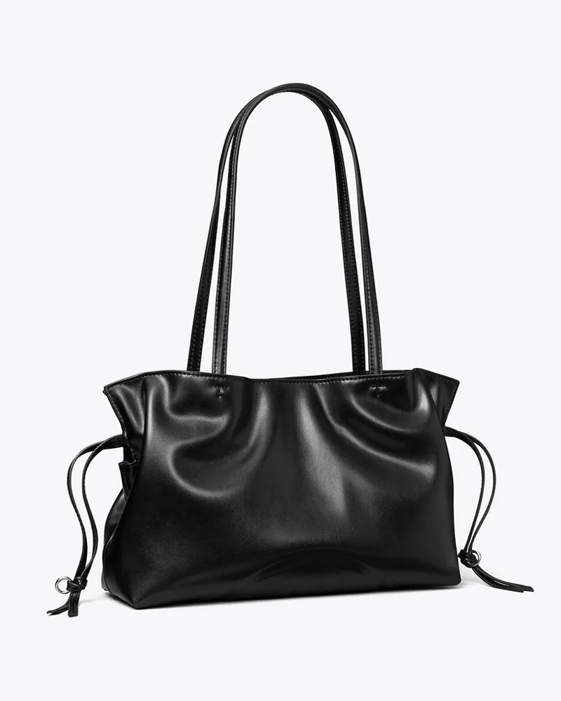 Tory Burch Damen Kleine Ella natuura™ Tote Bag mit Kordelzug Black