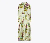 Damen Hemdkleid aus Viskose mit Falten in Lila