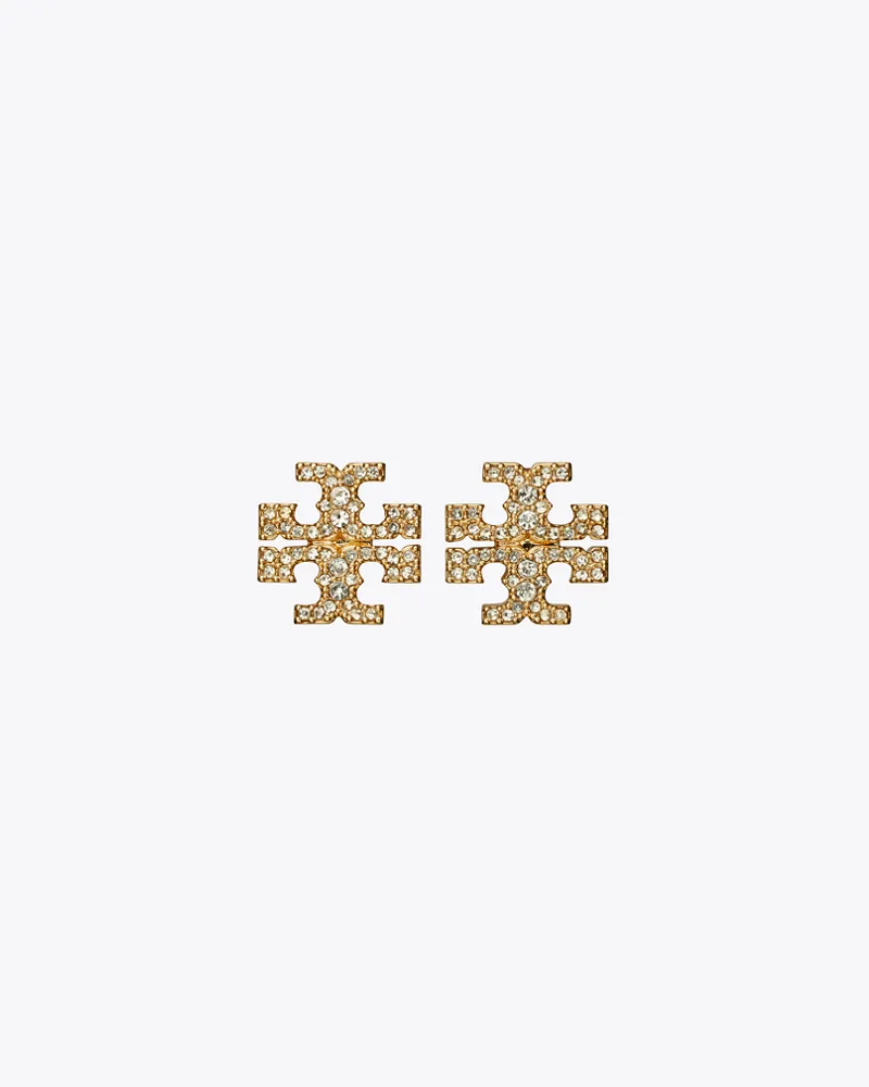 Tory Burch Icon Pavé Stud Earrings Tory