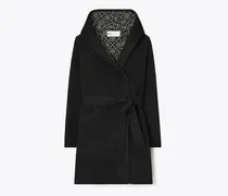 Damen Wollmantel mit Kapuze