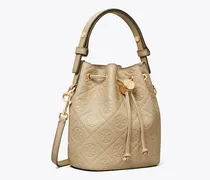 Damen Strukturierte Mini Bucket Bag mit T-Monogramm