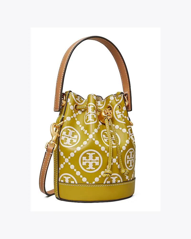 Tory Burch Geprägte Mini-Beuteltasche Mit T-Monogramm 
