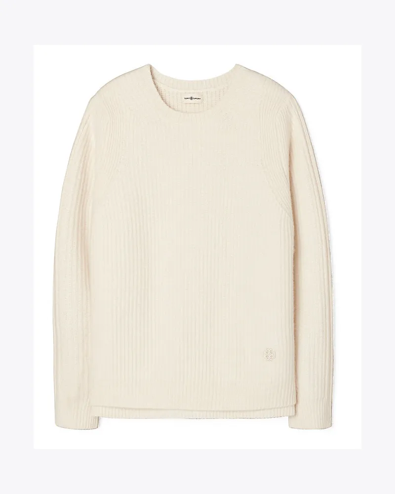 Tory Sport Gerippter Kaschmirpullover New