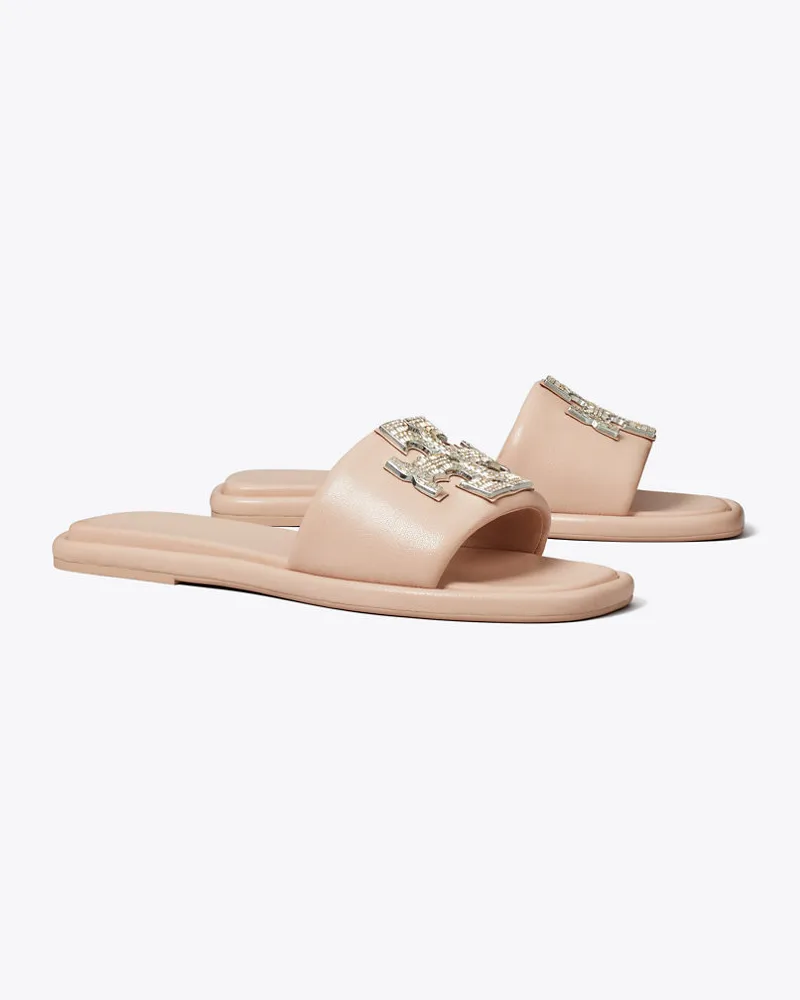 Tory Burch Double T Deco Sport Slide Shell