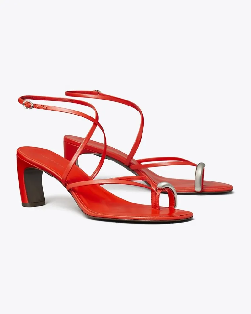 Tory Burch Damen Riemchensandalette mit Piercingdetail Blazing