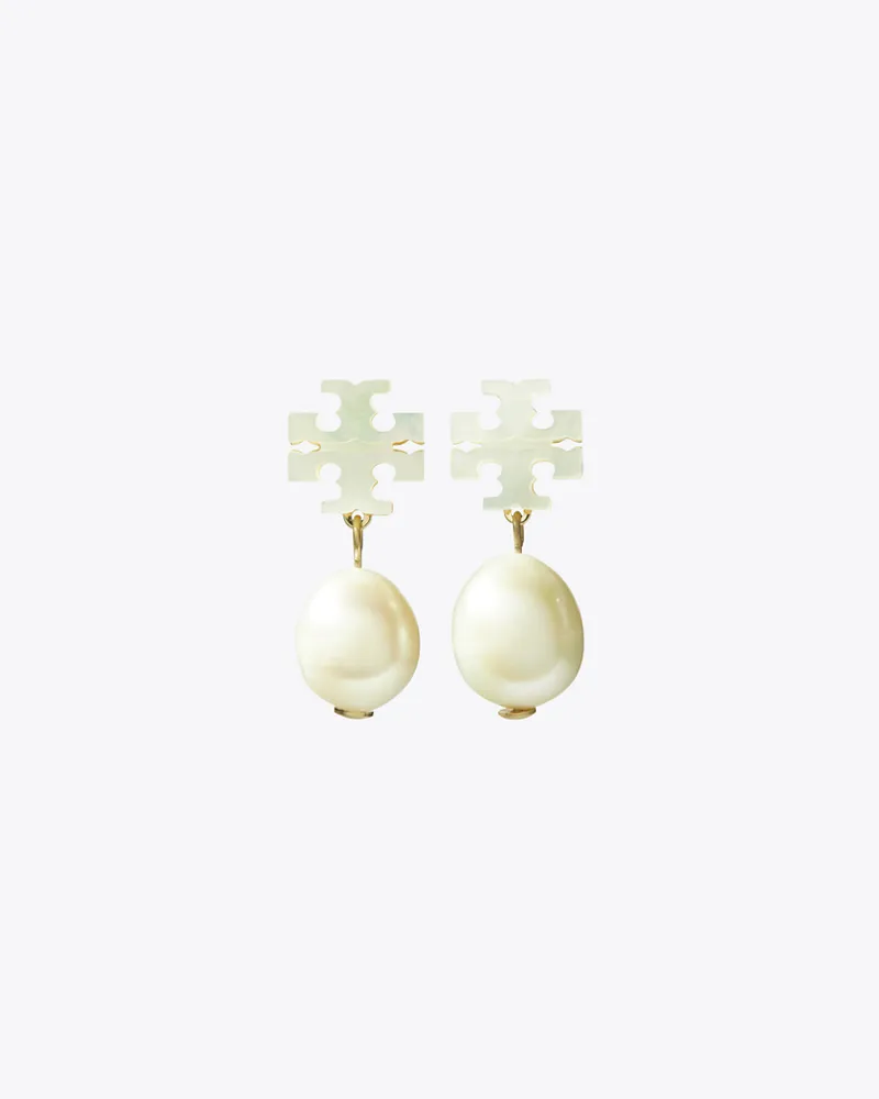 Tory Burch Damen Kira Mother of Pearl Drop Earrings Tory