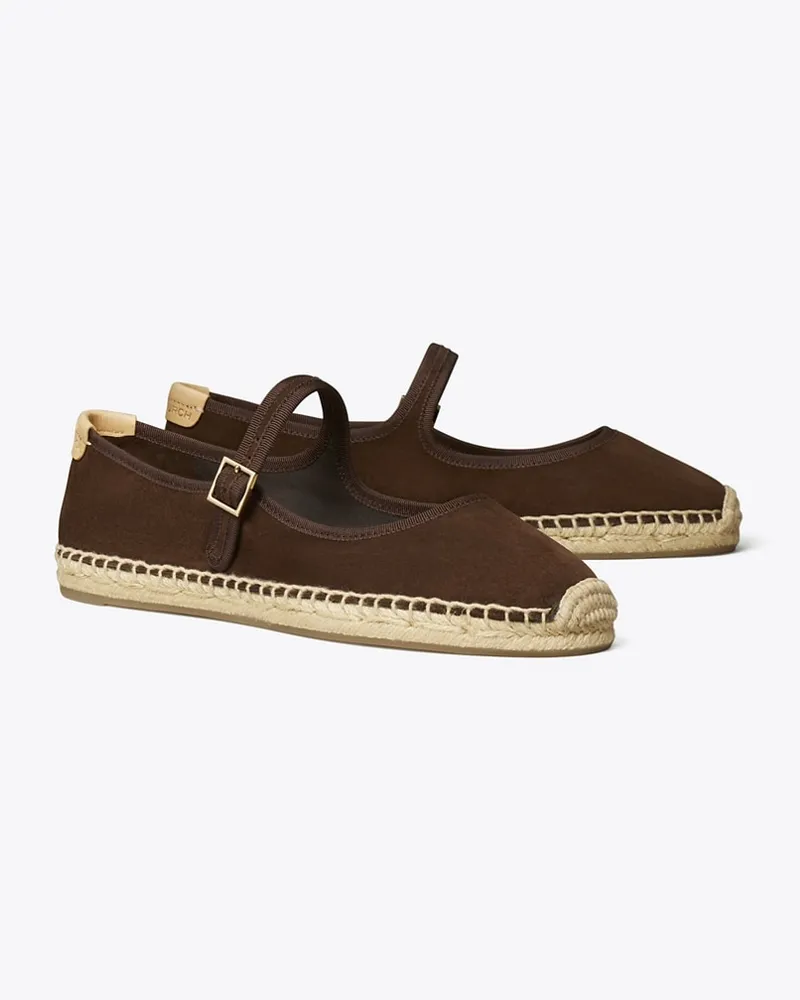 Tory Burch Damen Mary-Jane-Espadrille Dark