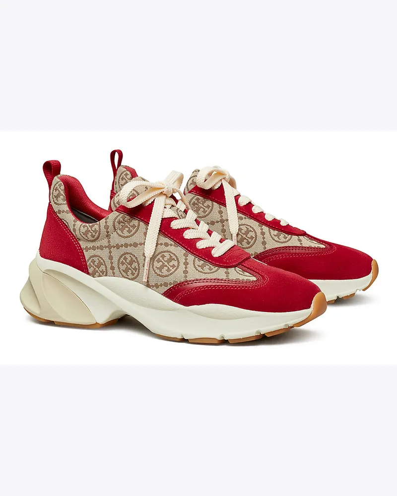 Tory Burch Good Luck Sneaker Mit T-Monogramm Hazel