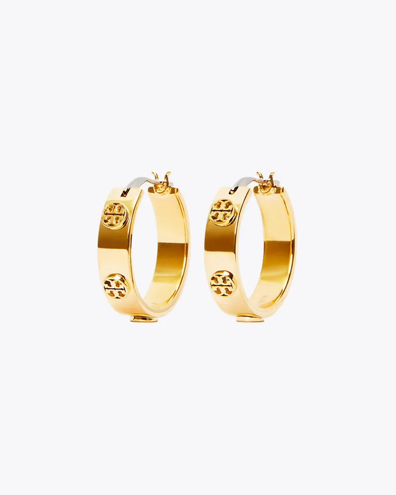 Tory Burch Damen Small Icon Hoop Earrings Tory