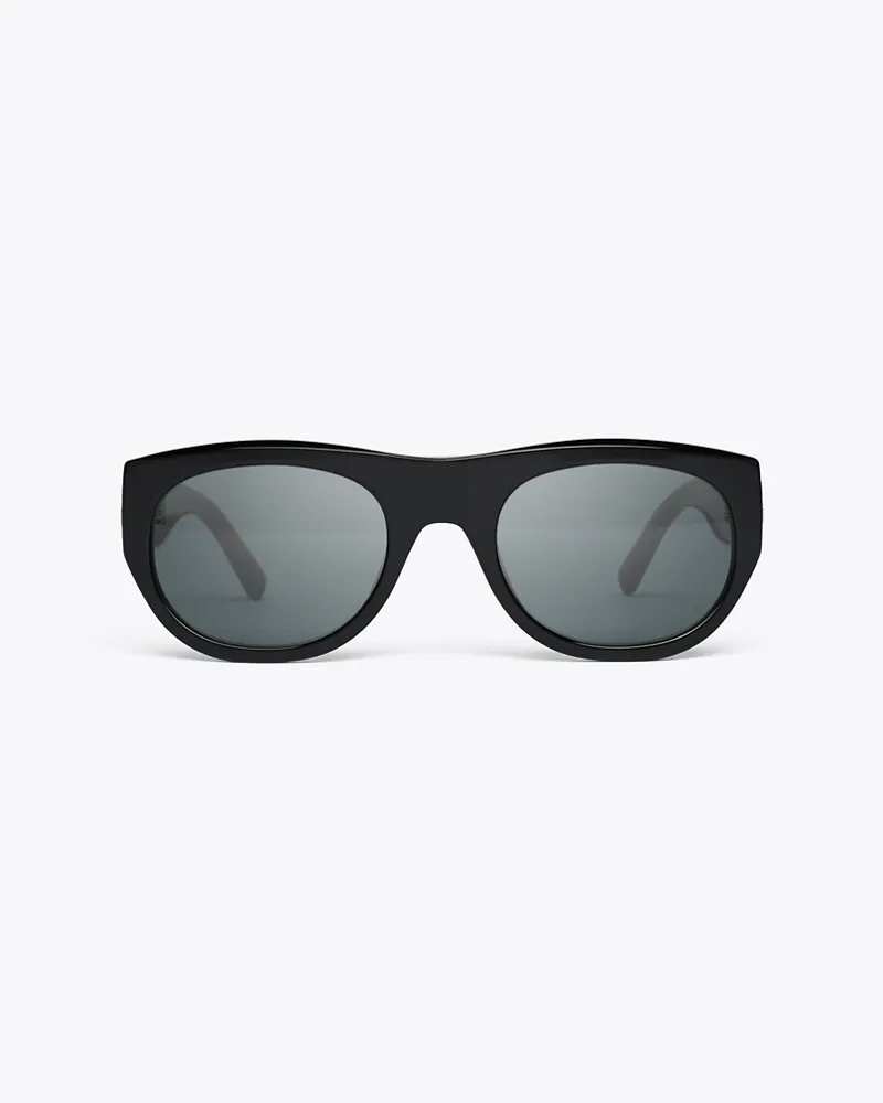 Tory Burch Ovale Eleanor Sonnenbrille Black