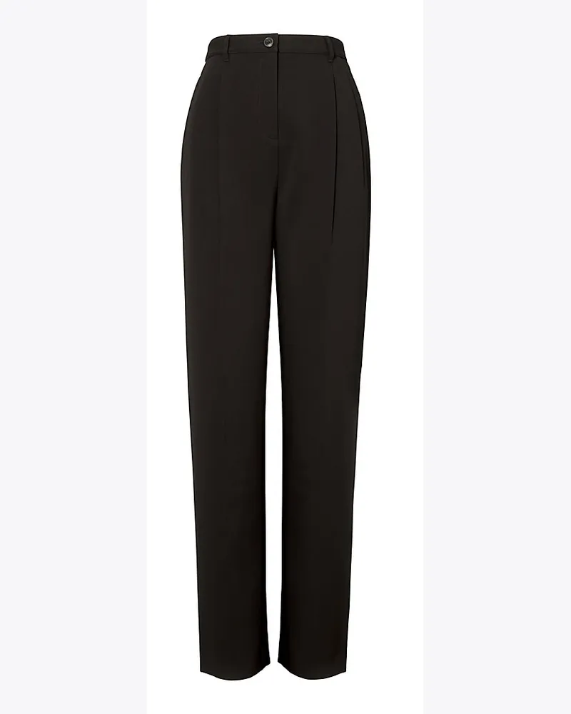 Tory Burch Hose Mit Falten Vorne Black
