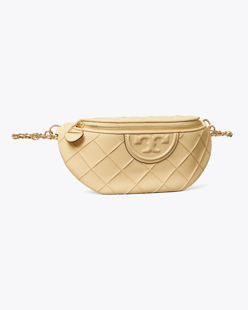 Tory Burch Damen Weiche, wandelbare Fleming Gürteltasche Vanilla