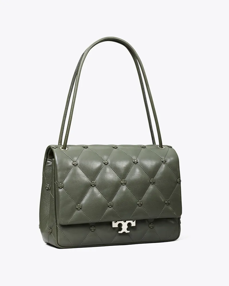 Tory Burch Bunny Knot Runway Schultertasche Obsidian