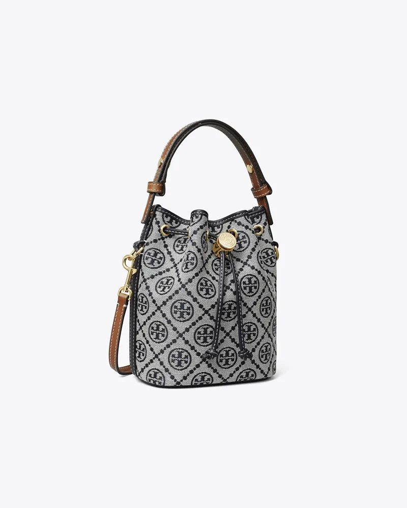 Tory Burch Damen T Monogram Mini Bucket Bag Tory