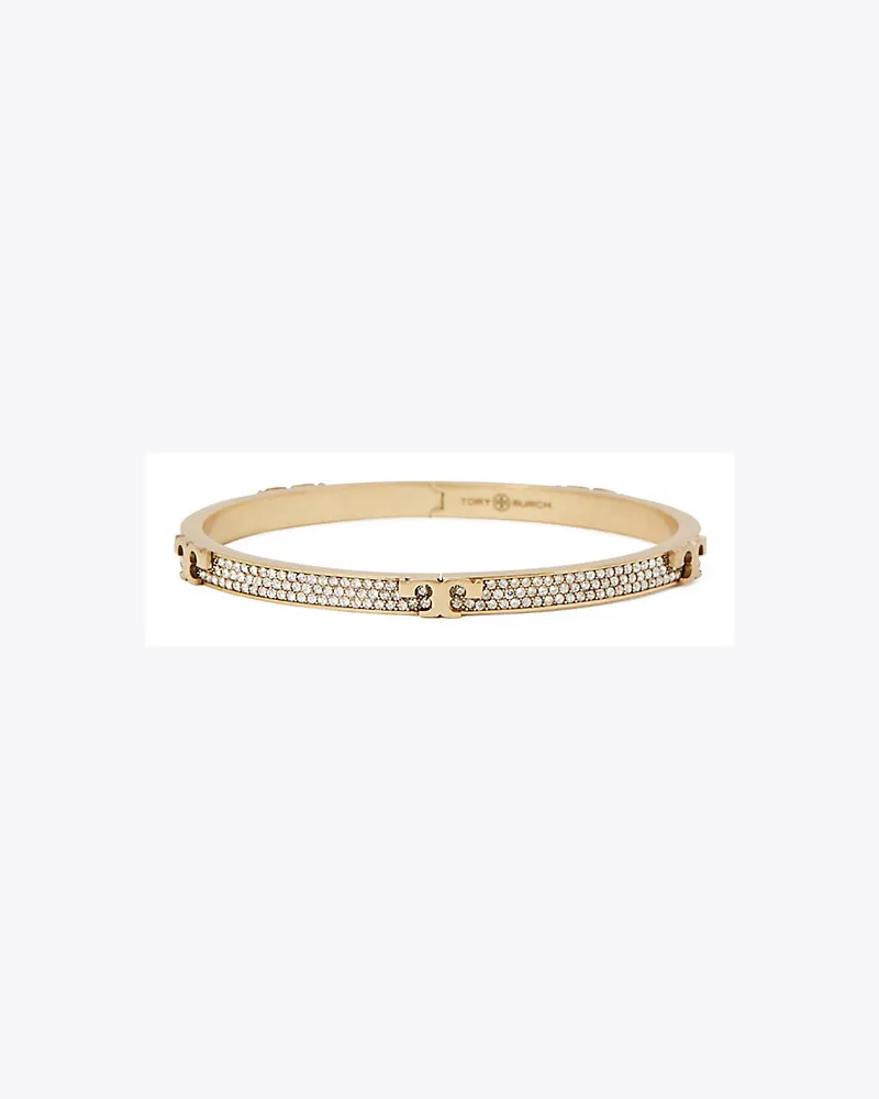 Tory Burch Pavé-Armband Mit Serifen-T Und Scharnier 