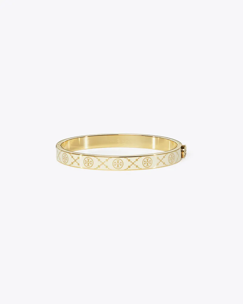 Tory Burch Damen Scharnierarmreif mit T-Monogramm Tory