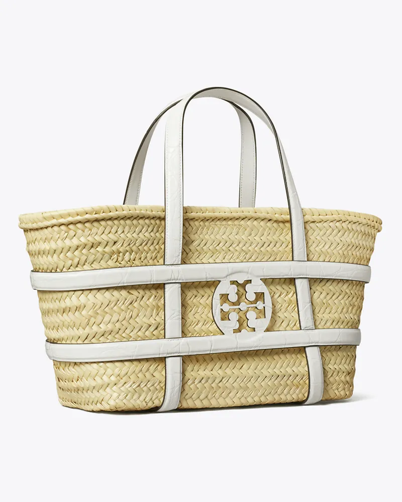 Tory Burch Damen Ella Korbtasche Blanc