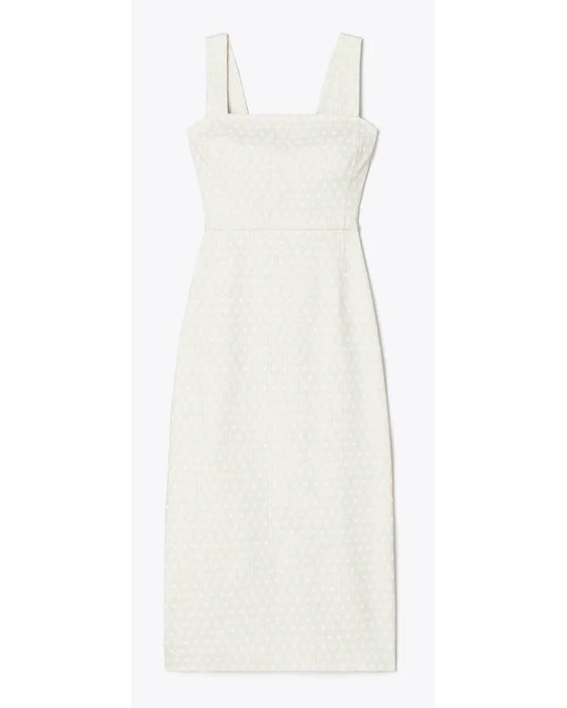 Tory Burch Printed Linen Dress White
