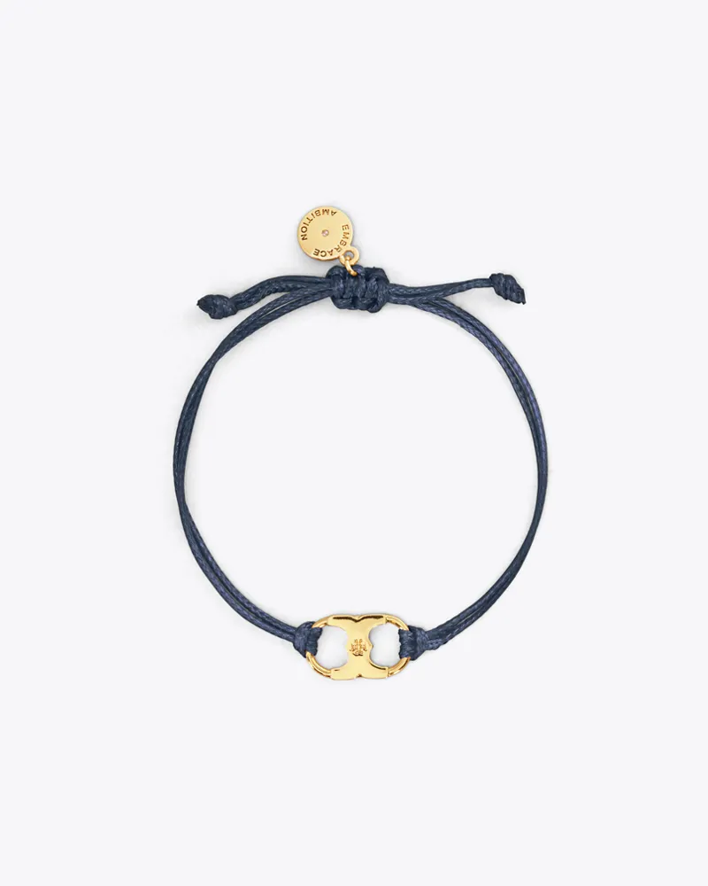 Tory Burch Damen Embrace Ambition Armband in Blau/Gold Tory