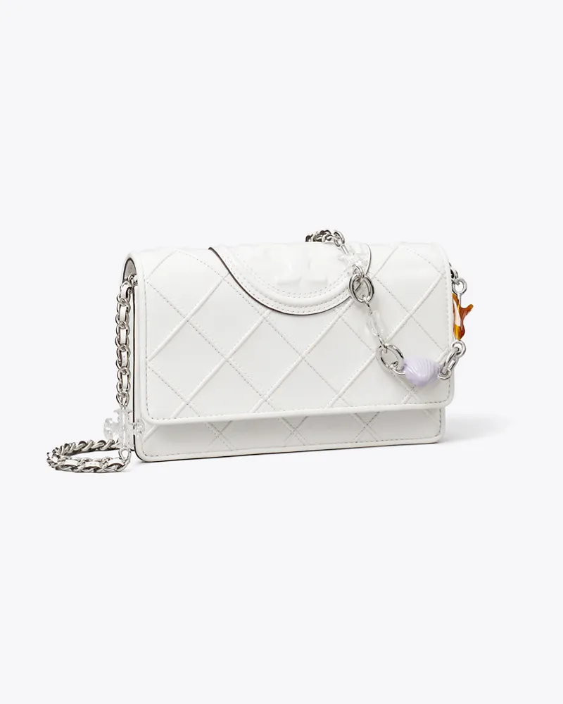 Tory Burch Damen Fleming Charm Chain Crossbody Cirrus